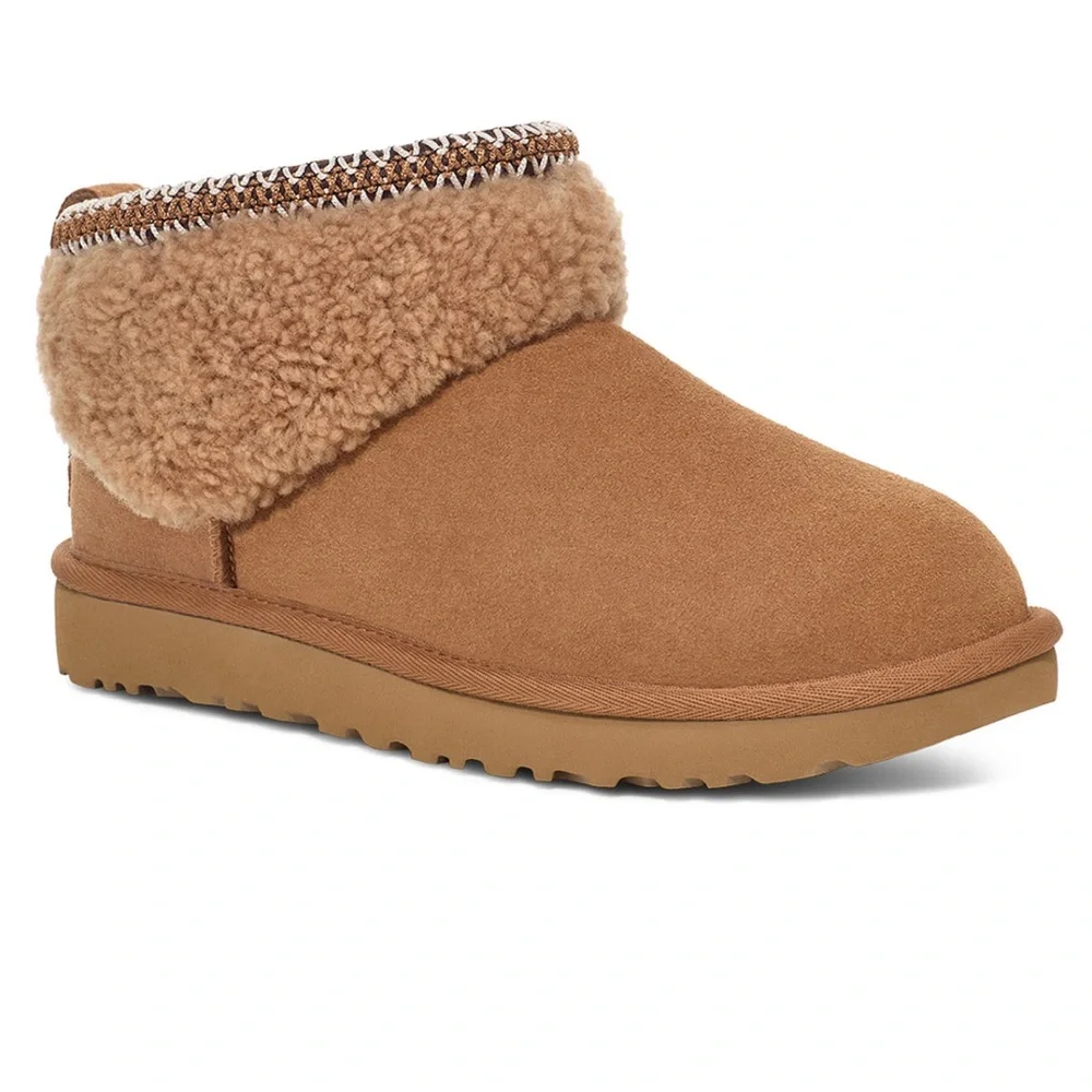 UGG Women's Classic Ultra Mini Max Curly Boots
